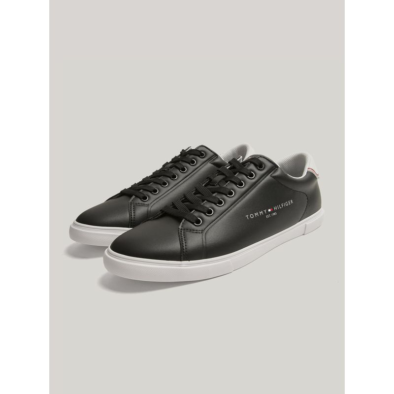TOMMY HILFIGER - Zapatillas Tuscan Flag Con Logo Negro Tommy Hilfiger