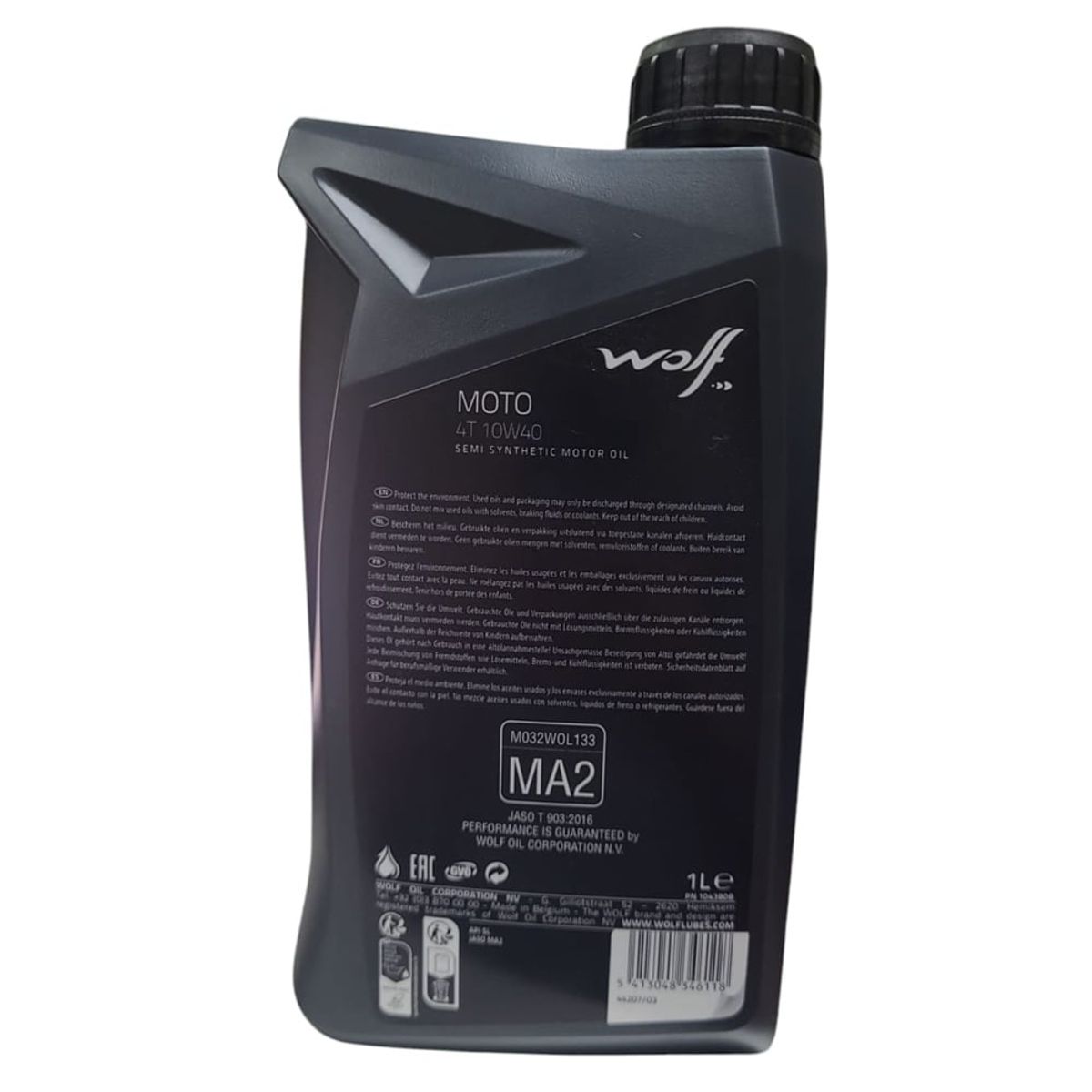 GENERICO - Aceite De Moto Wolf 10w40 Semi-sintético 1l 4t Original