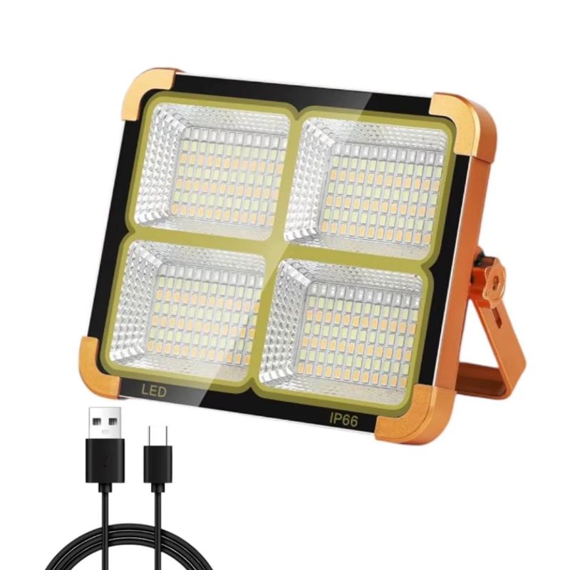 ARTIHOGAR - FOCO SOLAR LED EMERGENCIA 50000 LUMENS  RECARGABLE CAMPING
