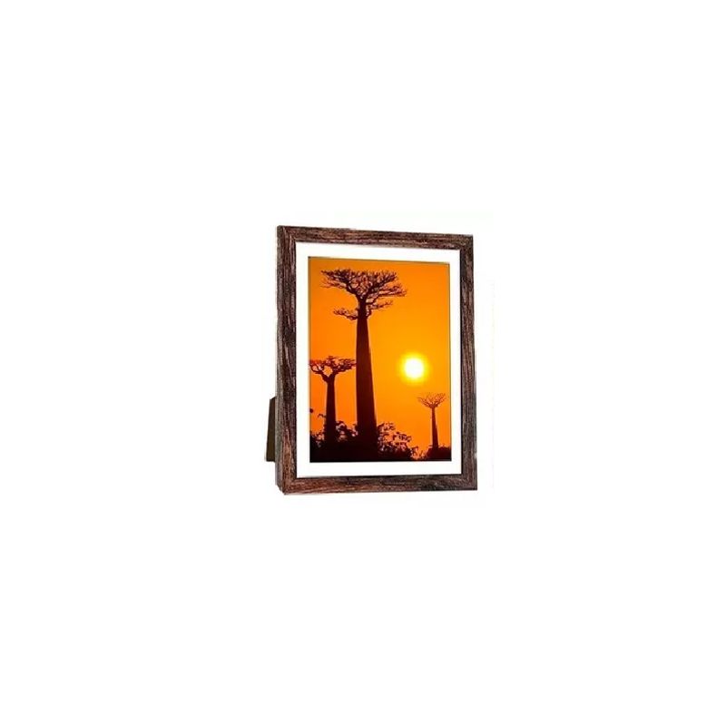 GENERICO - Portarretrato Decorativo 21x29cm Marrón Oscuro