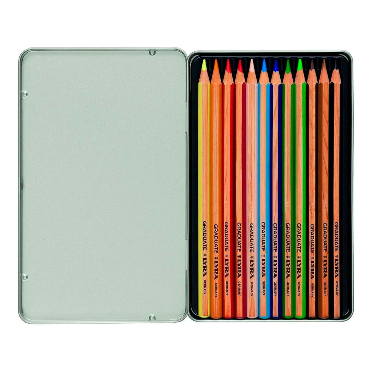 LYRA - Lápices de Colores Lyra Graduate 12 Colores En Lata