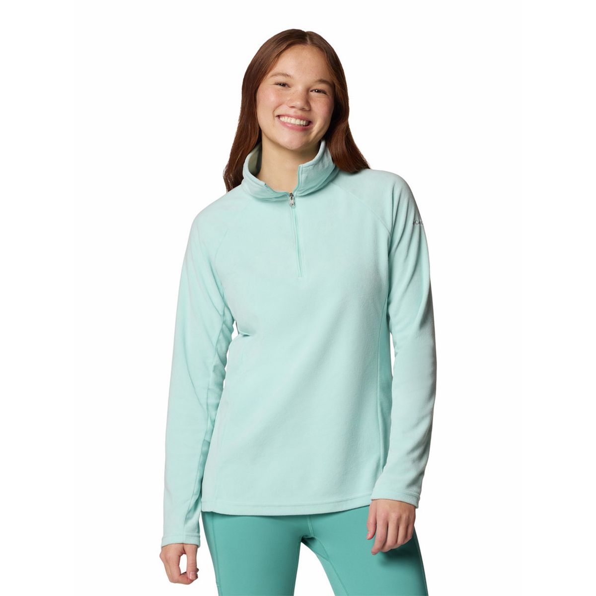 COLUMBIA - Polar Mujer Glacial Iv 1/2 Zip Verde COLUMBIA
