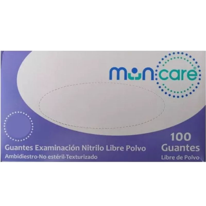 GENERICO - Guantes Nitrilo Muncare  Examinación Talla S 100 unidades