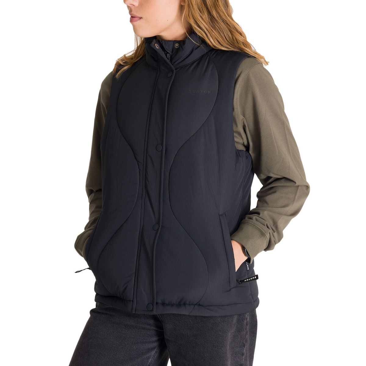 BURTON - Chaqueta Mujer Ripstop Vest Gris BURTON