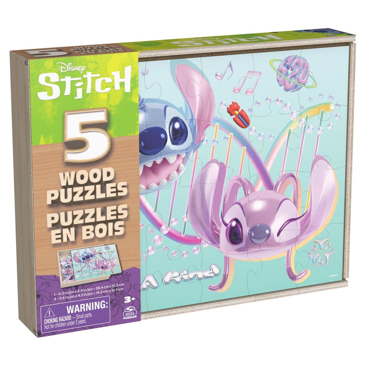 LILO & STITCH - Set Puzzles 5 En 1 De Madera Stitch