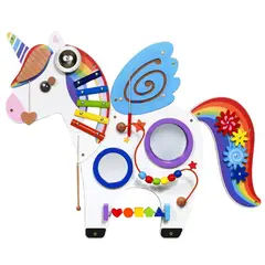 JUGUETON - Juego Pared Madera Diseño Unicornio