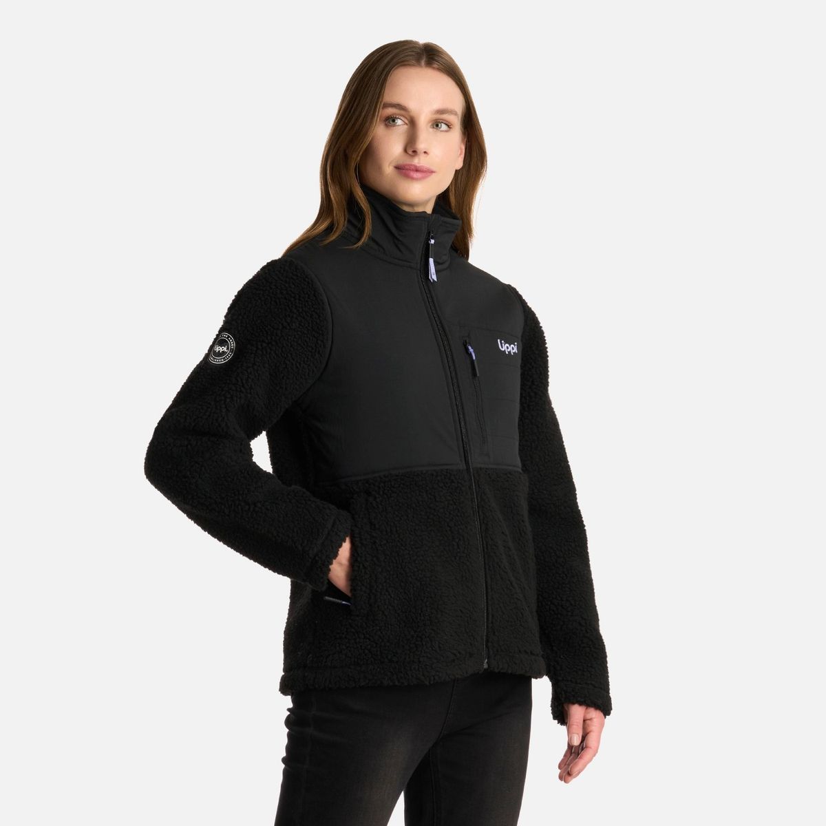 LIPPI - Polar Mujer Glaciar Sherpa-pro Jacket Negro Lippi
