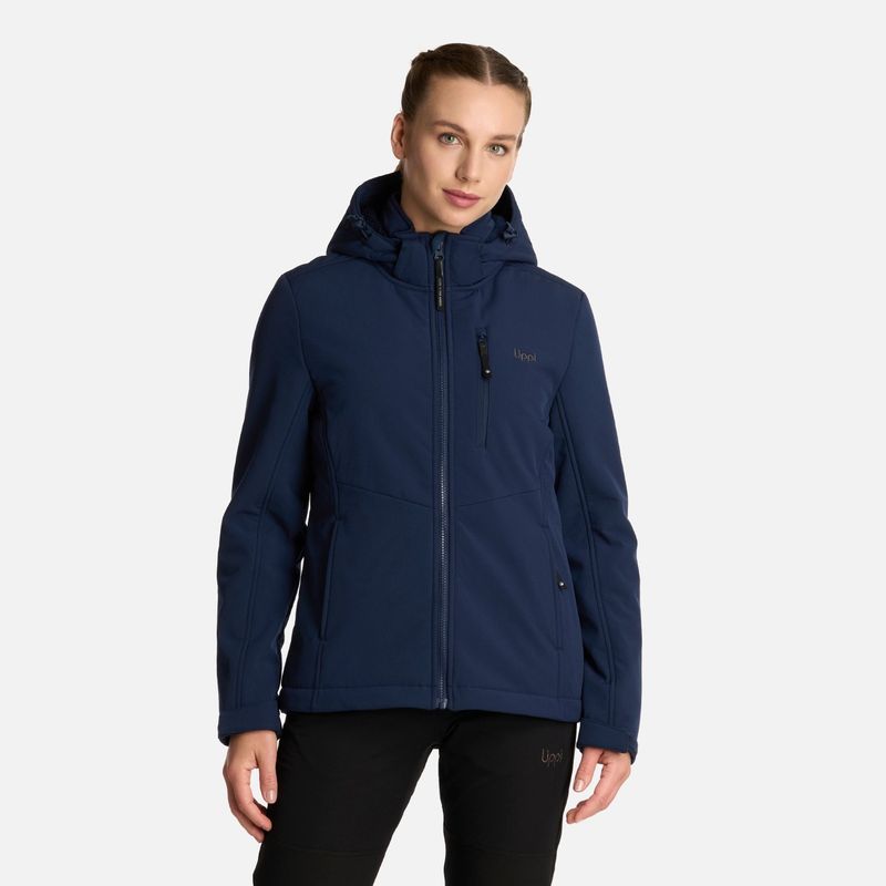 LIPPI - Chaqueta Mujer Macaya Softshell Hoody Jacket Azul Marino Lippi