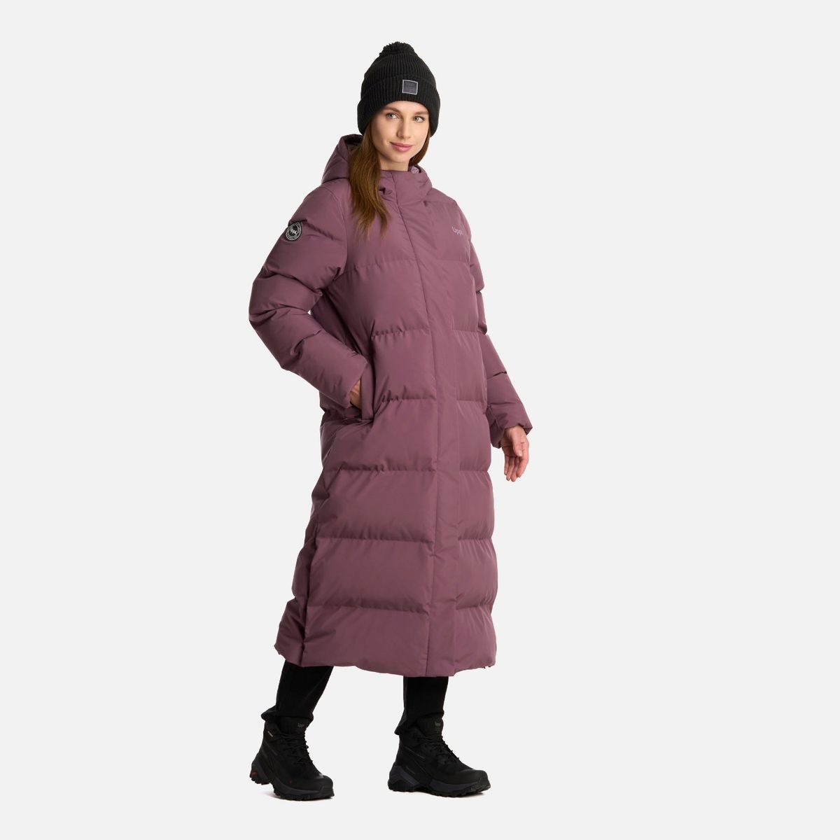 LIPPI - Chaqueta Mujer Long And Warm Steam-Pro Hoody Jacket Morado Lippi