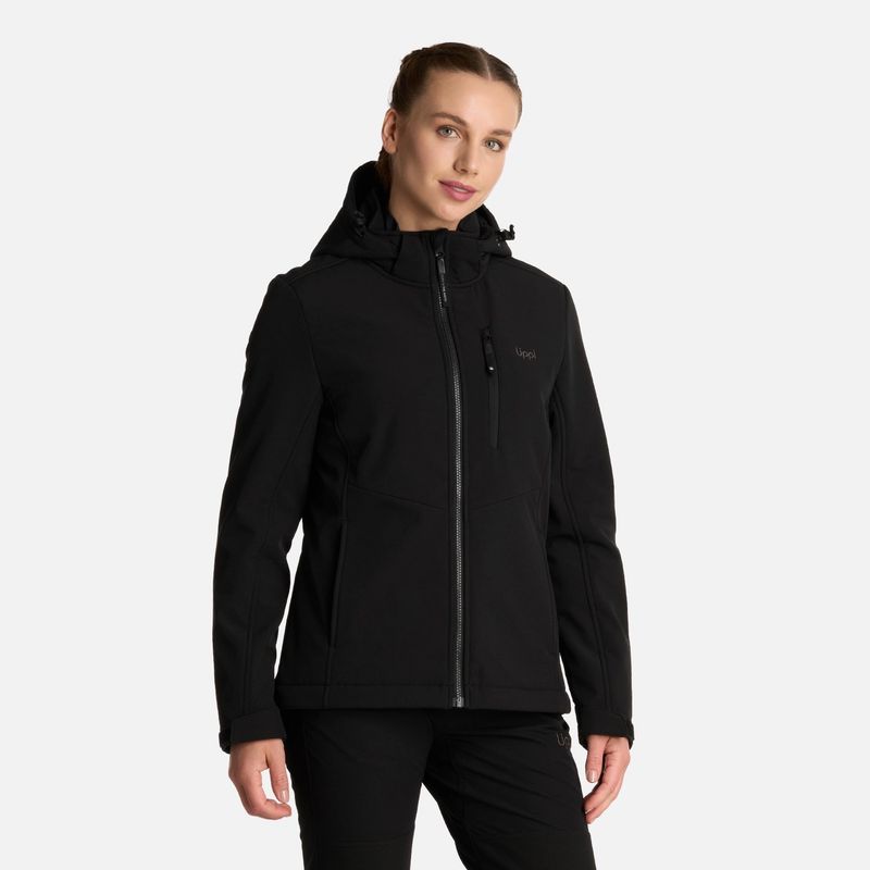 LIPPI - Chaqueta Mujer Macaya Softshell Hoody Jacket Negro Lippi