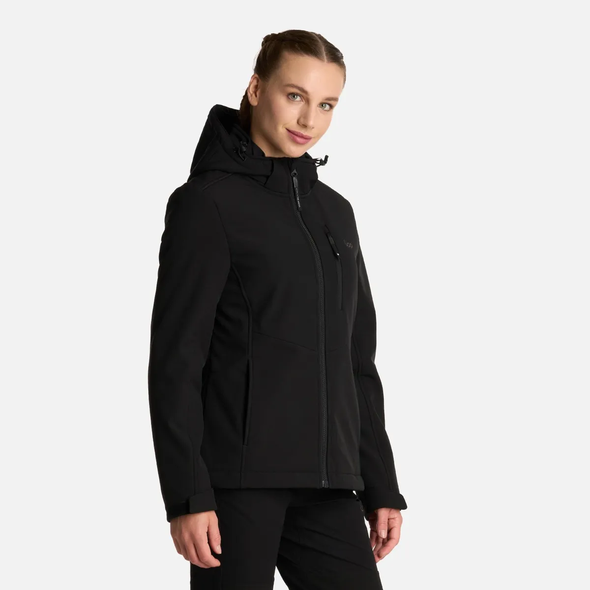 LIPPI - Chaqueta Mujer Macaya Softshell Hoody Jacket Negro Lippi
