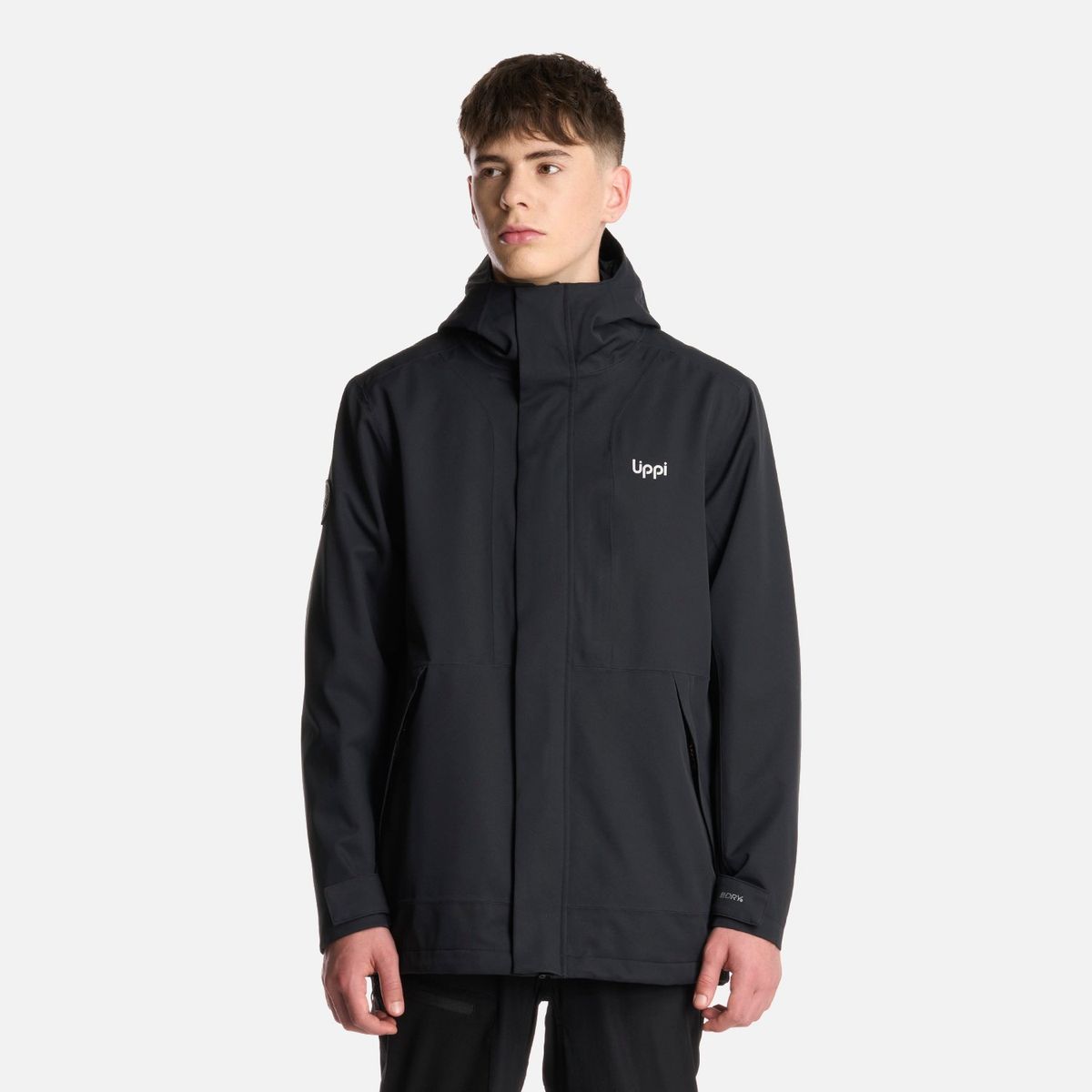 LIPPI - Chaqueta Teen Boy Lake Fusion 3 B-Dry Hoody Jacket Negro Lippi