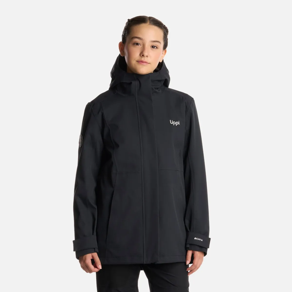 LIPPI - Chaqueta Teen Girl Lake Fusion 3 B-Dry Hoody Jacket Negro Lippi