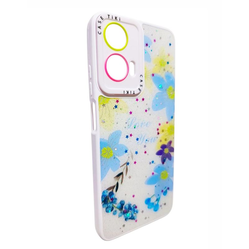 GENERICO - Protector Carcasa para Motorola G35 Funda Gel Diseño Flores Claras