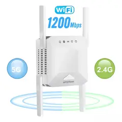 GENERICO - Repetidor Wifi 5g/2.4g Extensión De Señal Inalámbrica De 1200 M