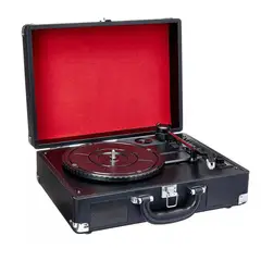 MUNDO MAGIA - Tocadiscos 3 Velocidades Maleta Ecocuero Parlante Bluetootho