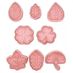 GENERICO - 8 Cortadores Hojas Primavera Para Galletas