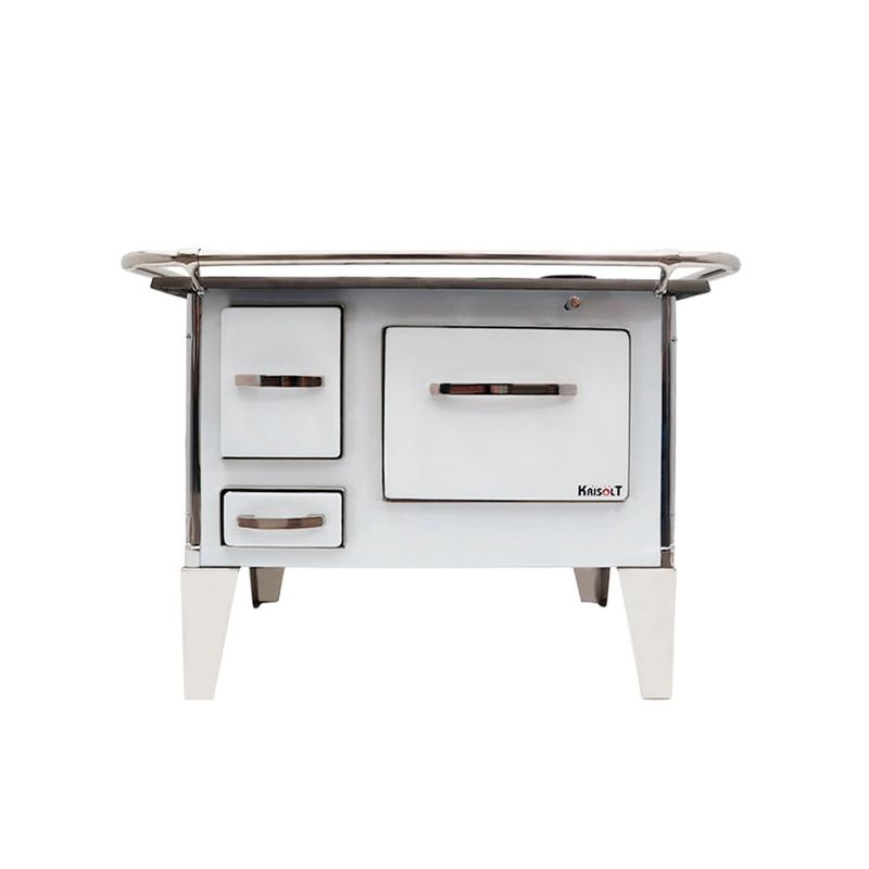 GENERICO - Cocina a Leña 4P Modelo tradicional 82×56 Color Blanco