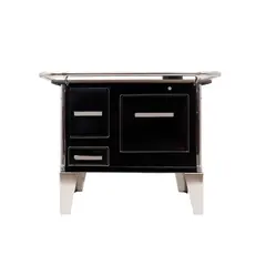 GENERICO - Cocina a Leña 4P Modelo tradicional 82×56 Color Negro