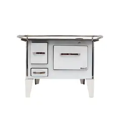 GENERICO - Cocina a leña 4P modelo tradicional 92×62 color Blanco