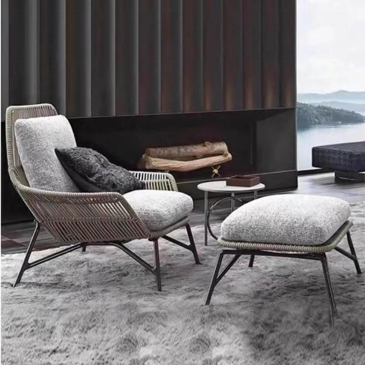 GENERICO - Sillón Mónaco Exterior para Terrazas y Jardines Silla