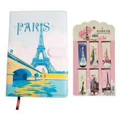 GENERICO - Libreta Anotaciones Más Marca Página Imantados Diseño Paris