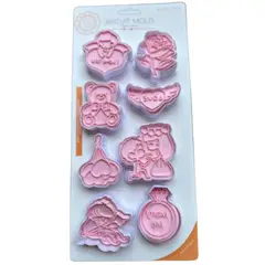 GENERICO - 8 Cortadores San Valentín Para Galletas