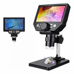MUNDO MAGIA - Microscopio Electrónico Académico Con Pantalla Lcd Hd 1000x