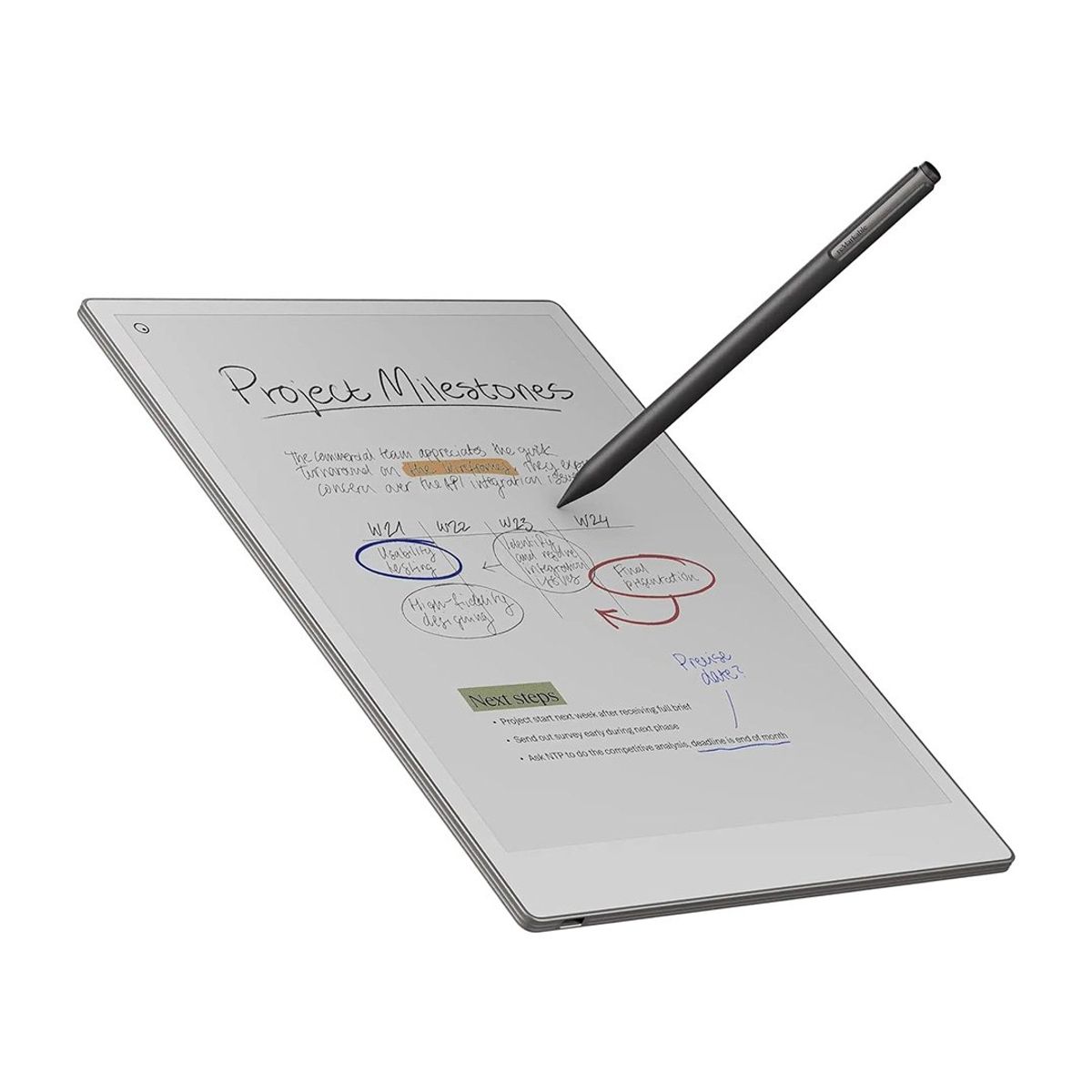 GENERICO - Kit Tableta reMarkable Paper Pro Bundle con Marker Plus Pen y Cobertor Book Folio Cover Cuero Negro