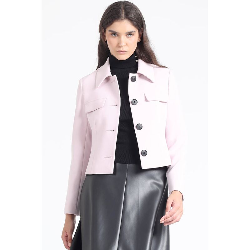 LIOLA - Chaqueta Crop Tapeta Decorativa Rosa Liola