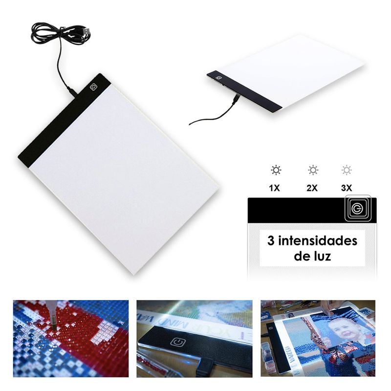 ARTE CONSENTIDO - MESA DE LUZ LED PARA DIBUJO