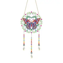 ARTE CONSENTIDO - PINTURA DIAMANTE ATRAPA SUEÑOS MARIPOSA