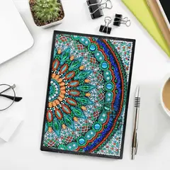 ARTE CONSENTIDO - PINTUTA CON DIAMANTE CUADERNO MANDALA VERDE