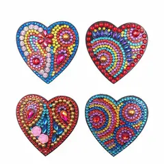 ARTE CONSENTIDO - PINTURA CON DIAMANTE MAGNETOS CORAZÓN