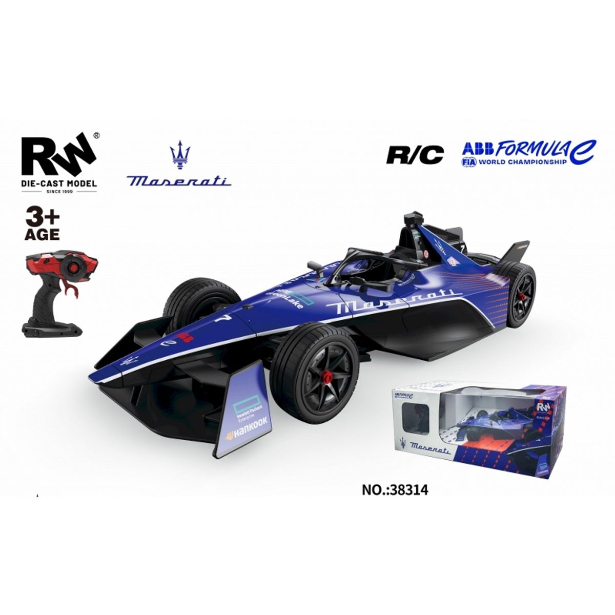 GENERICO - JFY 38314 1-14 R C FORMULA E CAR OFFICAL LICENSED A MASERTI