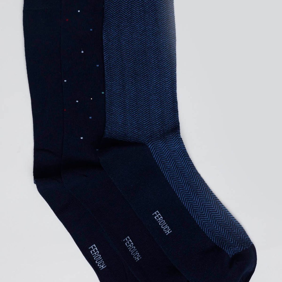 FEROUCH - Tripack Calcetín Kansas Fr Azul Ferouch