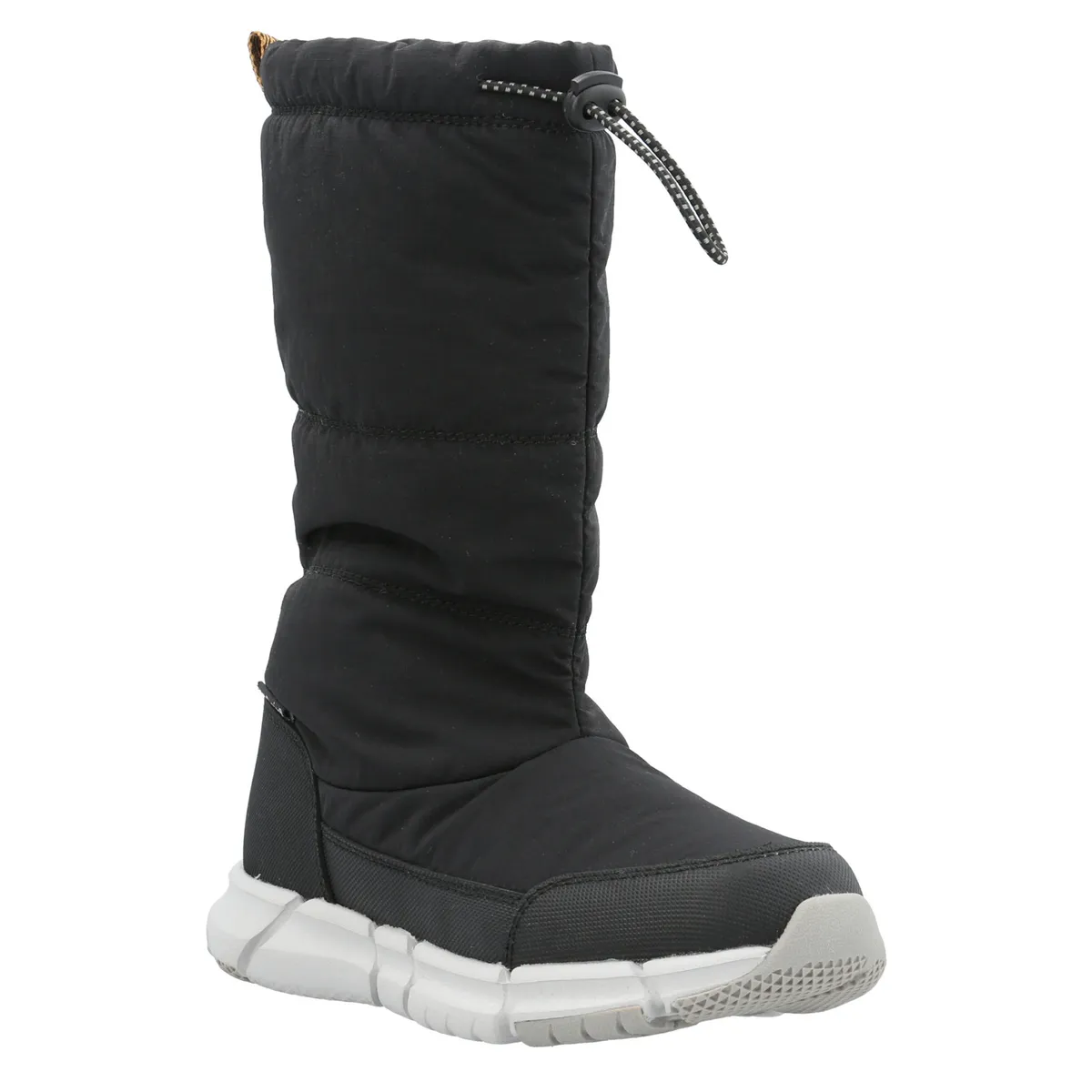 HUSH PUPPIES - Bota Cuero Burford Niño Negro HUSH PUPPIES