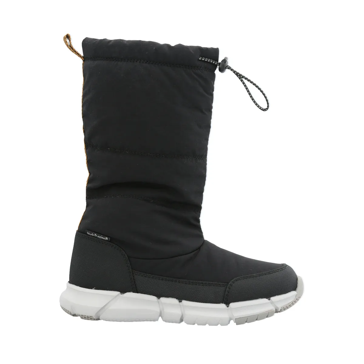 HUSH PUPPIES - Bota Cuero Burford Niño Negro HUSH PUPPIES
