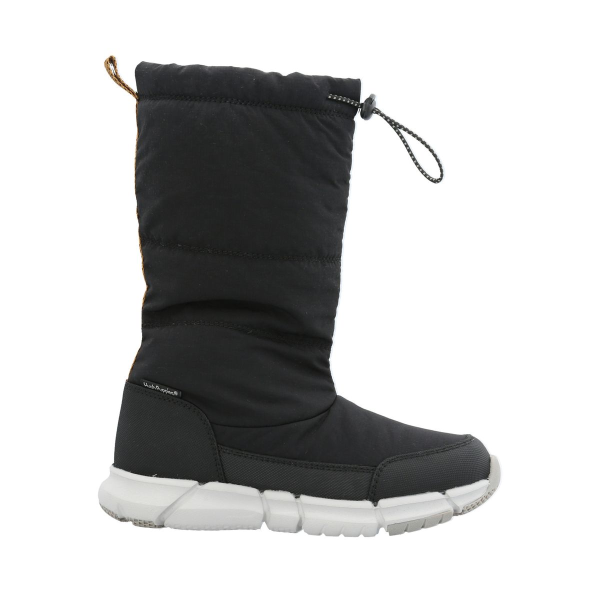 HUSH PUPPIES - Bota Cuero Burford Niño Negro HUSH PUPPIES