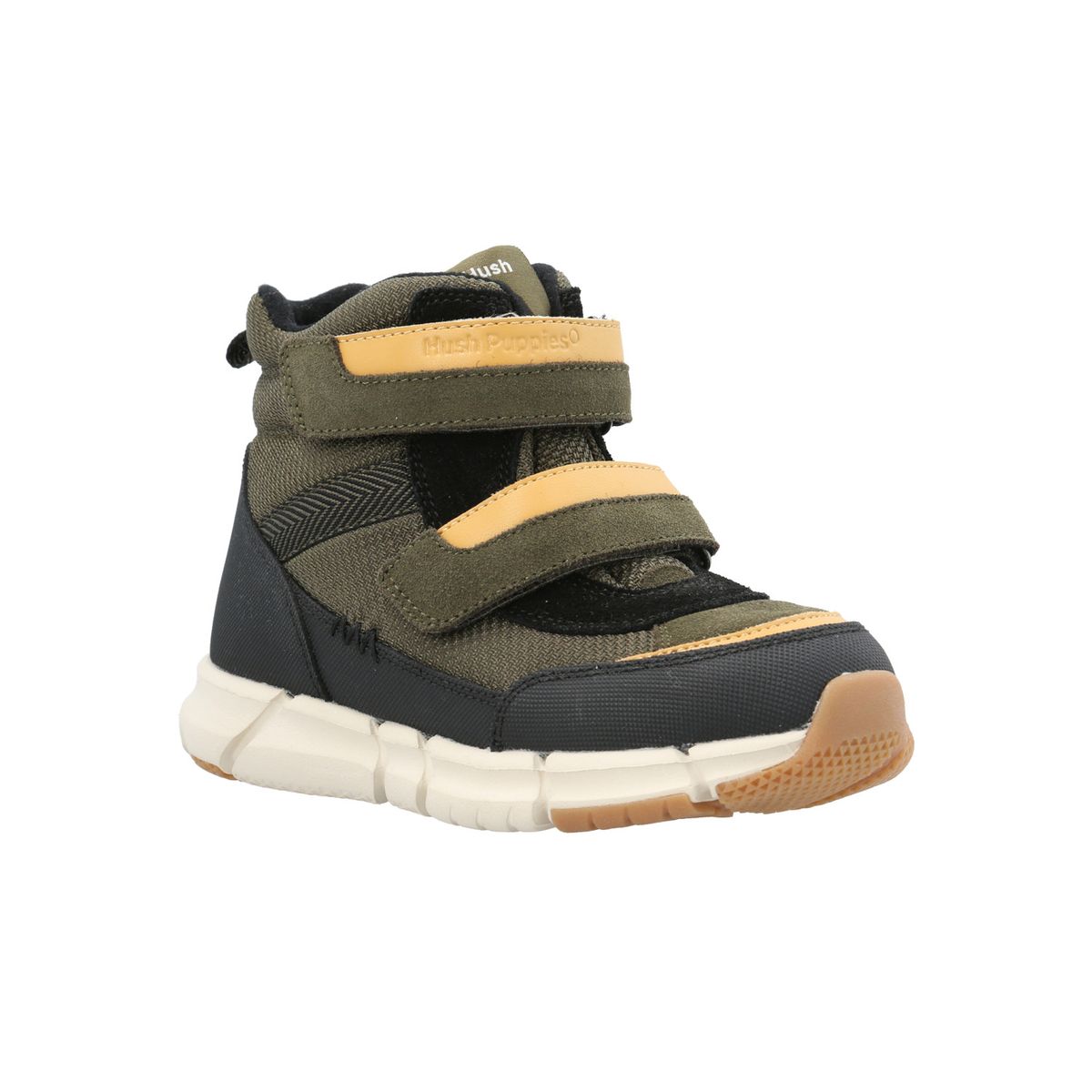 HUSH PUPPIES - Botin Cuero Playmouth Niño Verde HUSH PUPPIES