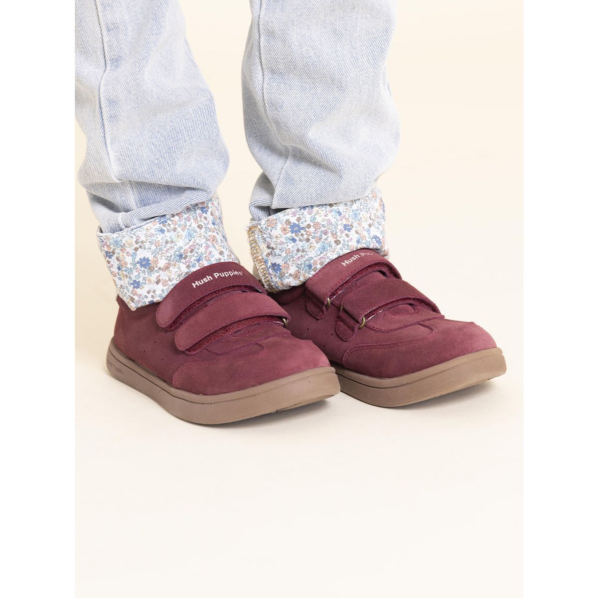 HUSH PUPPIES - Zapatilla Cuero Clara-K Niña Rosado HUSH PUPPIES