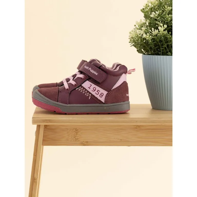 Botin Cuero Columbus Niña Rosado