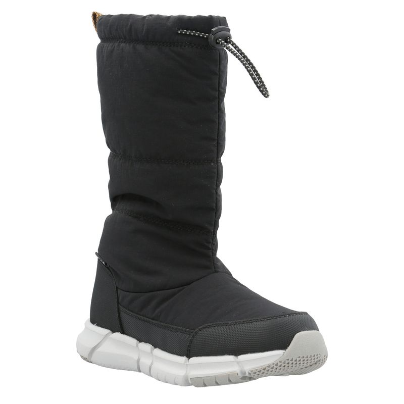 HUSH PUPPIES - Bota Cuero Burford Niño Negro HUSH PUPPIES