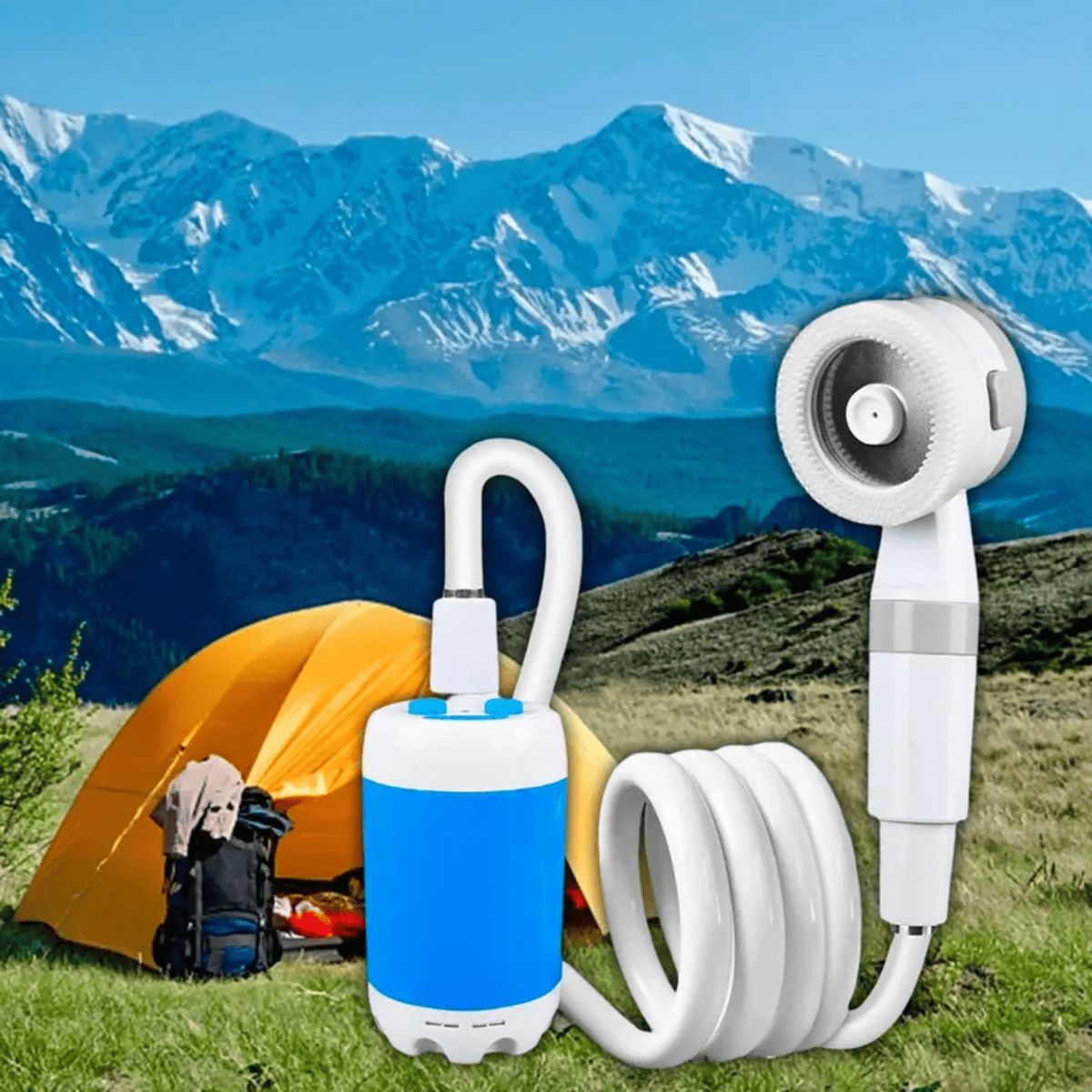 GENERICO - Ducha eléctrica portátil para camping Bighouse