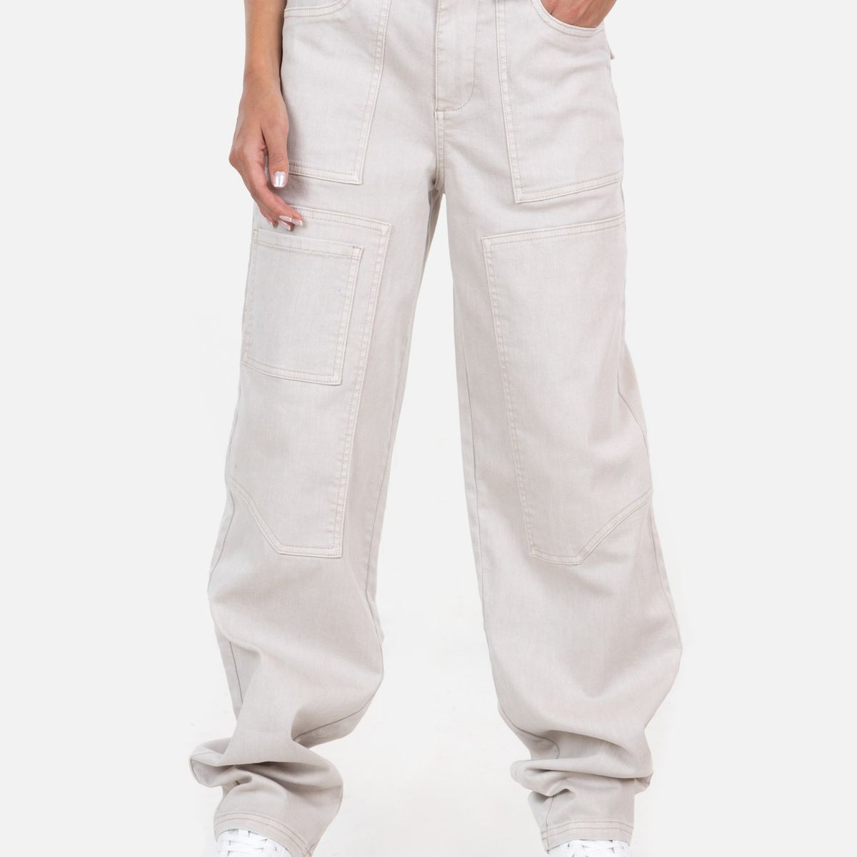 MAUI AND SONS - Jeans Turbo Beige Mujer Maui And Sons - Beige