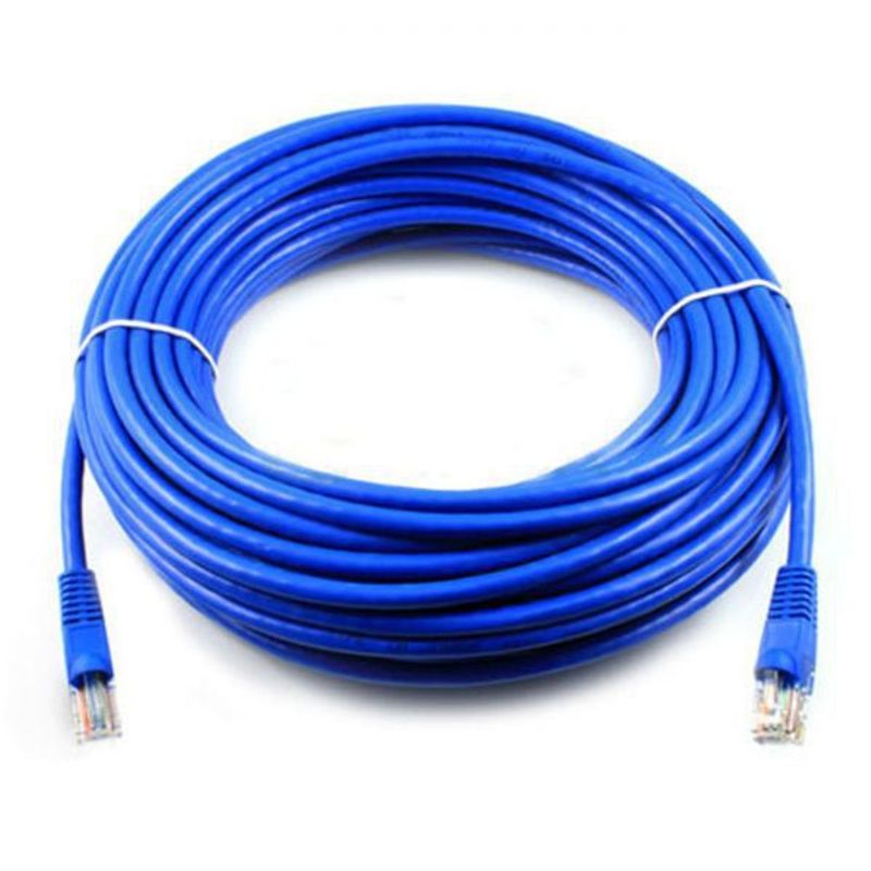 VHEX - Cable De Red Para Internet 5e 20 Metros Azul Rj45 Categoria