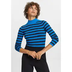 ESPRIT - Sweater De Punto Acanalado A Rayas Mujer