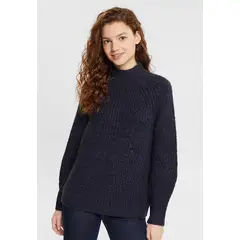 ESPRIT - Sweater Con Cuello Mao Mujer