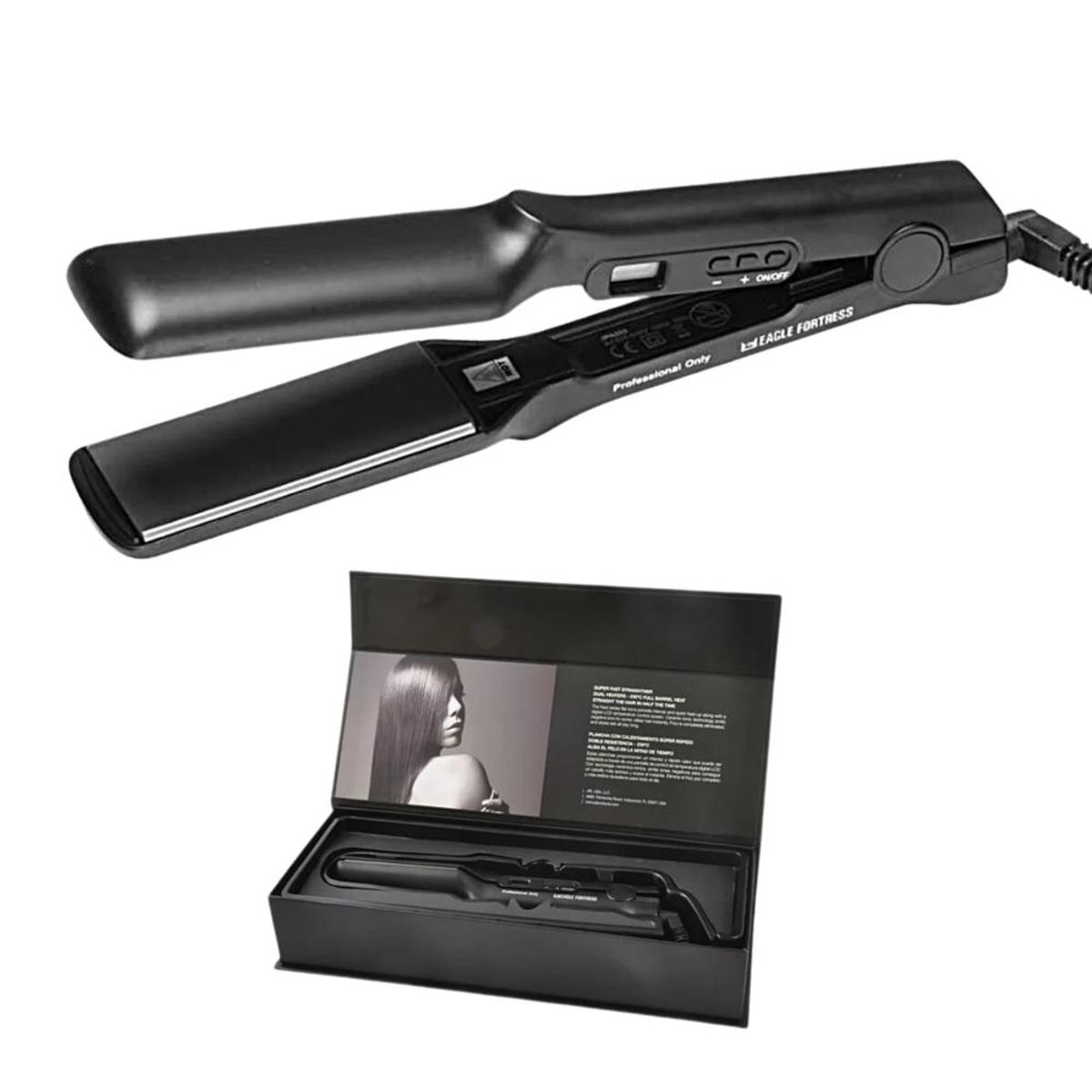 JRL PROFESSIONAL - Alisadora Plancha De Pelo JRL Professional Placa Ancha JPA052