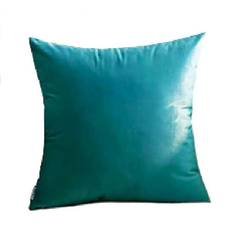 GENERICO - Funda Cojín Velvet Terciopelo Liso en Variedad de Colores - Turquesa